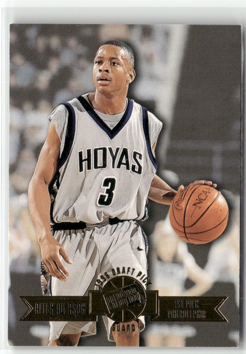 1996 Press Pass #1 Allen Iverson Swisssh-1