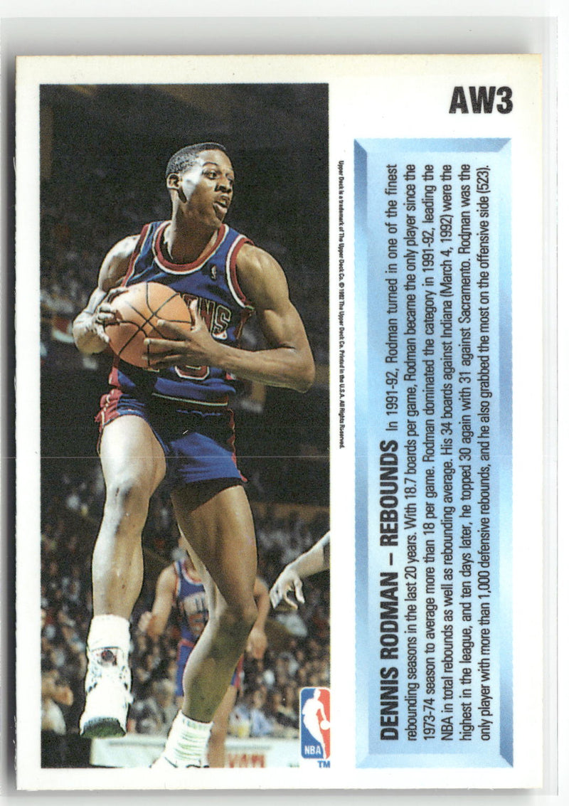 1992-93 Upper Deck #EB3 Dennis Rodman Award Winner Holograms-2