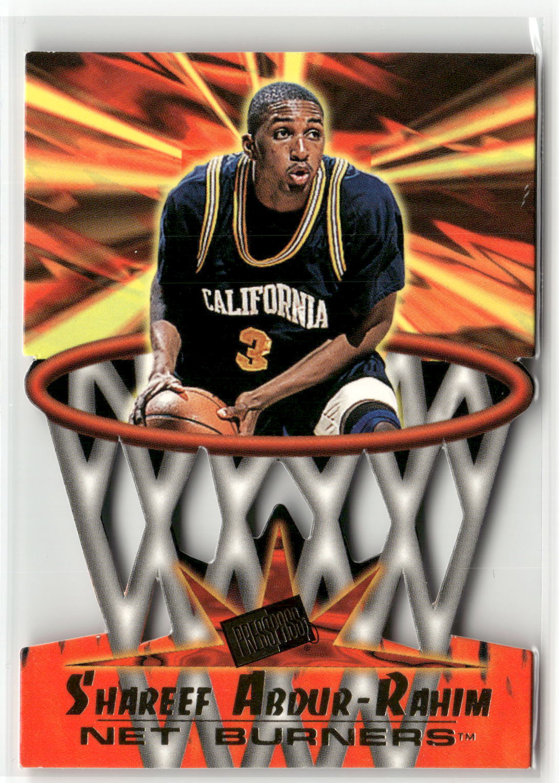 1996 Press Pass #NB 3 Shareef Abdur-Rahim Net Burners
