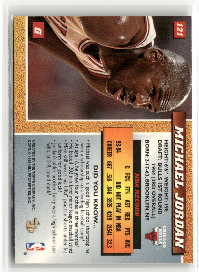 1994-95 Topps Embossed #121 Michael Jordan-2