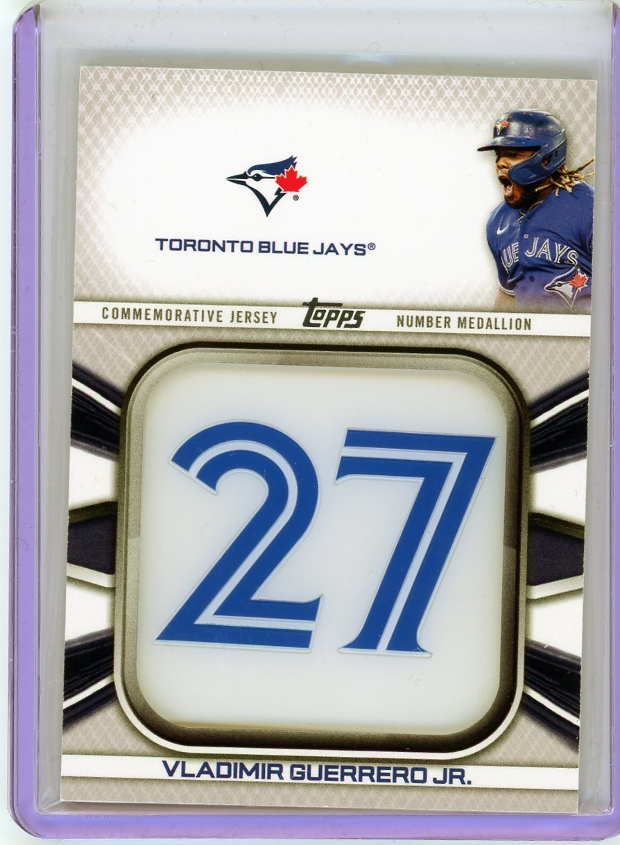 2022 Topps #JNM-VG Vladimir Guerrero Jr. Jersey Number Relics-1