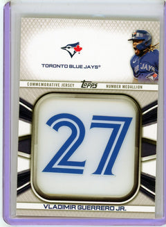 2022 Topps #JNM-VG Vladimir Guerrero Jr. Jersey Number Relics-1
