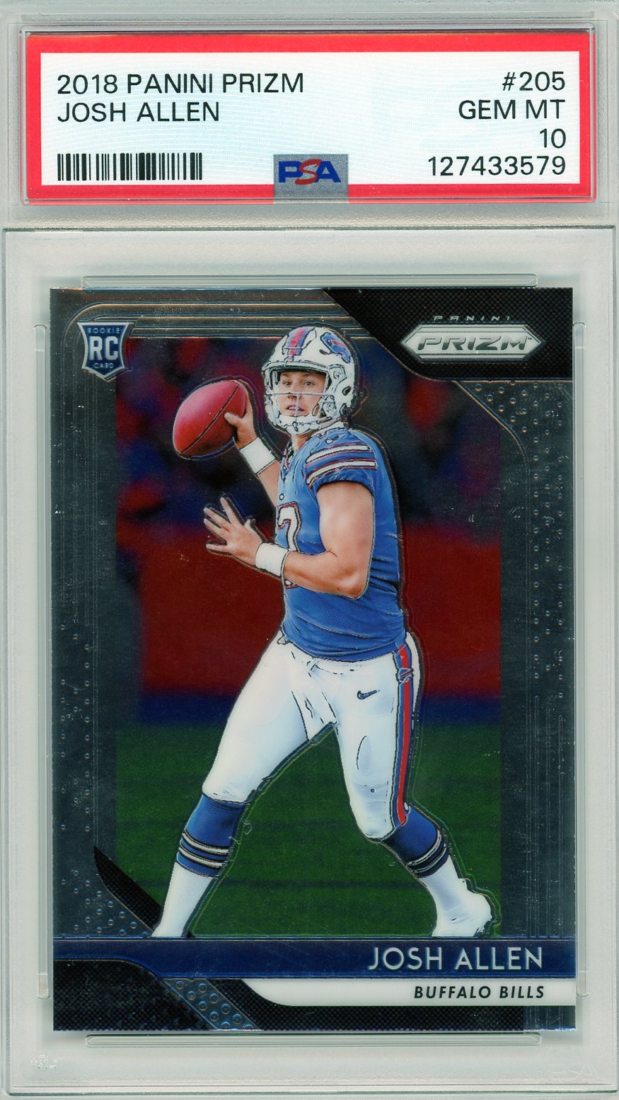 2018 Panini Prizm #205 Josh Allen Prizm PSA 10