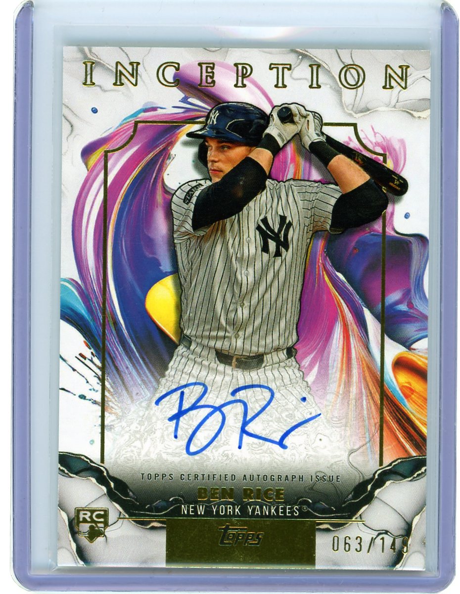 2025 Topps Inception #RESA-BR Ben Rice Autographed #/149