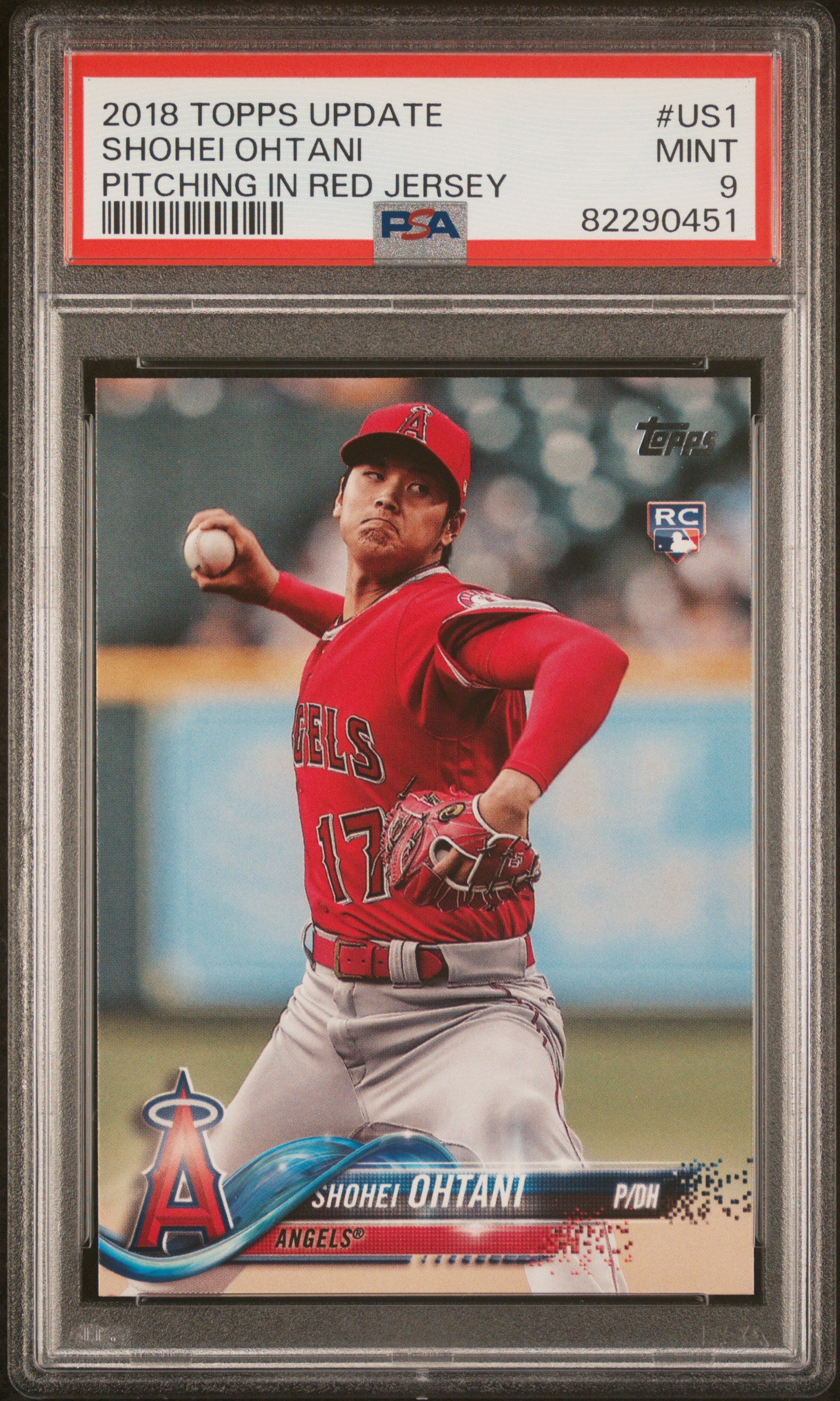 2018 Topps Update #US1 Shohei Ohtani PSA 9