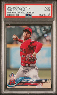 2018 Topps Update #US1 Shohei Ohtani PSA 9-1