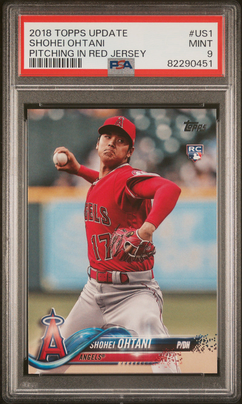 2018 Topps Update #US1 Shohei Ohtani PSA 9-1