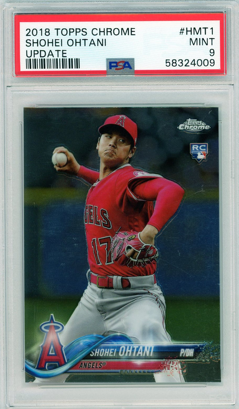 2018 Topps Chrome Update #HMT1 Shohei Ohtani Update PSA 9-1