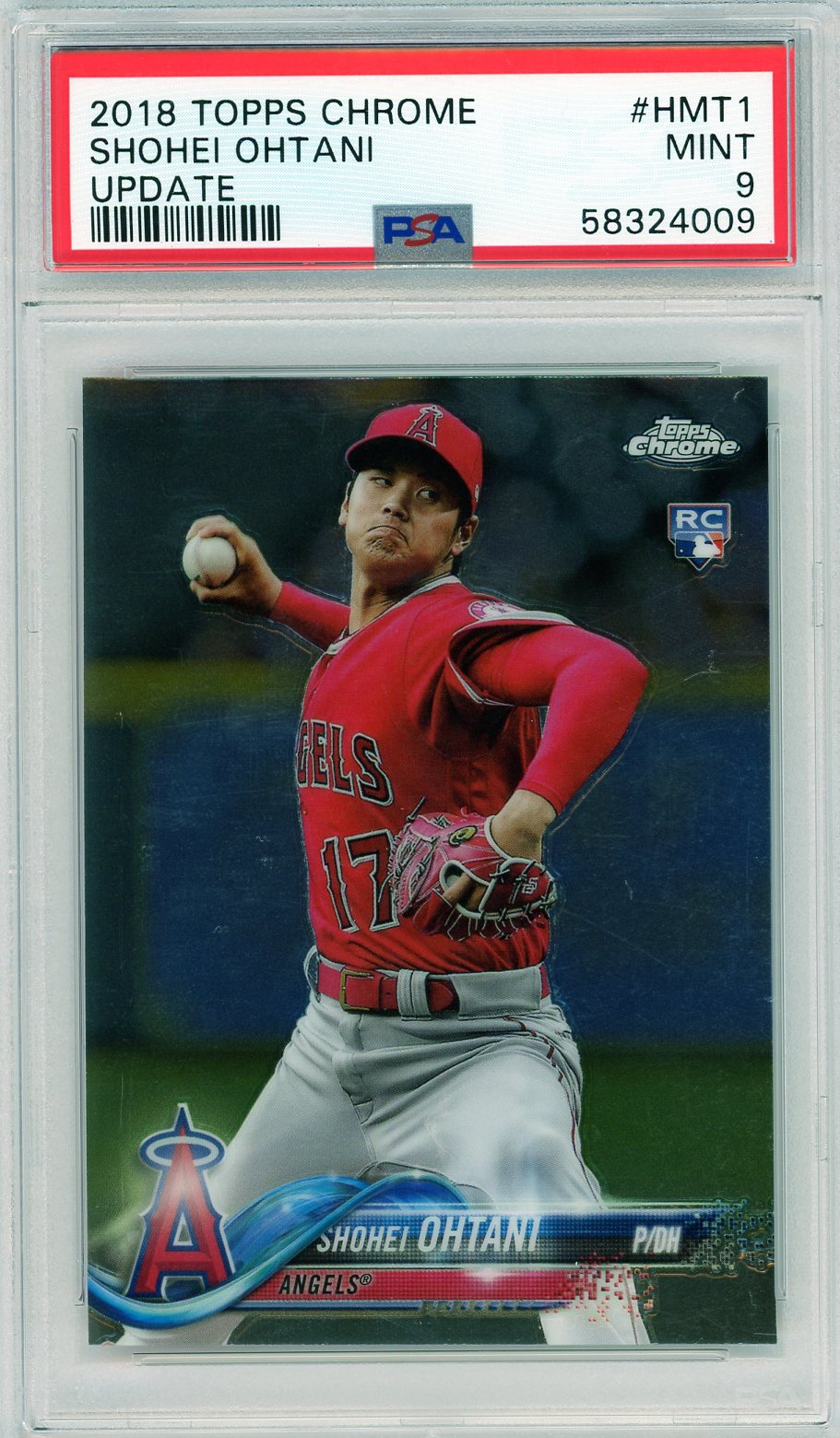 2018 Topps Chrome Update #HMT1 Shohei Ohtani Update PSA 9