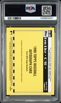 2025 Topps 1990 Topps Baseball Autographs #90ABRI Ben Rice PSA 9-4