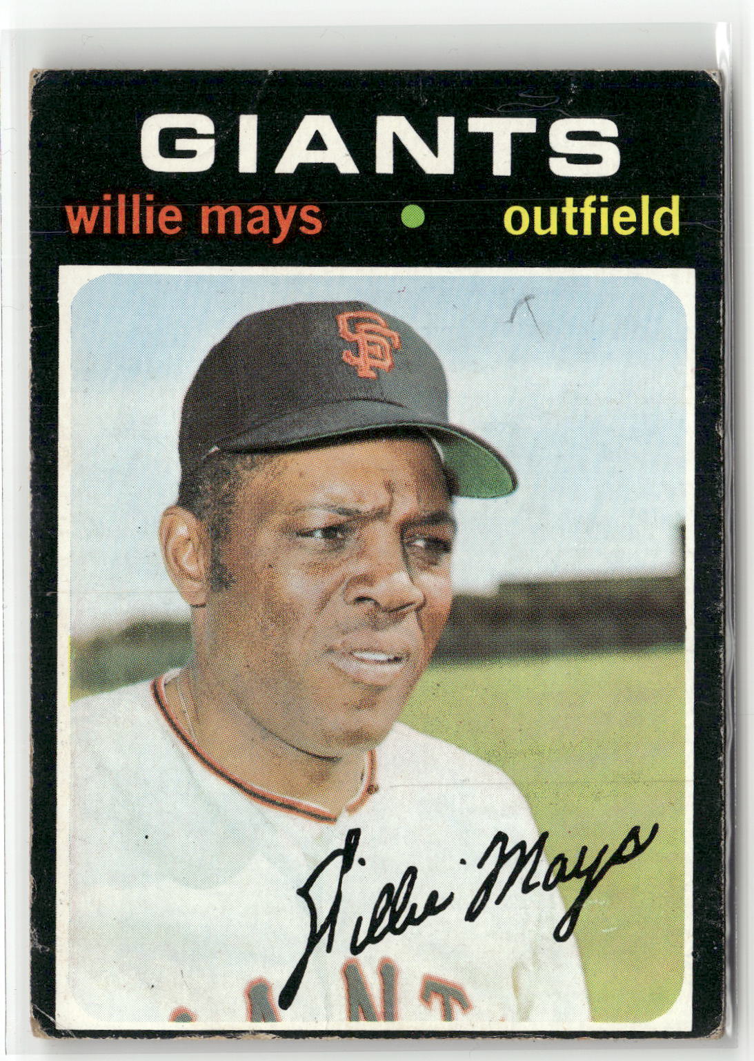 1971 Topps #600 Willie Mays (VG, Check Scans)