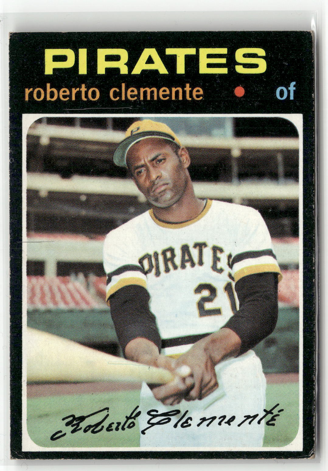 1971 Topps #630 Roberto Clemente (VG, Check Scans)-1