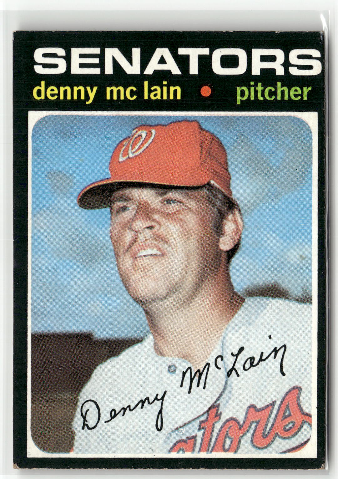 1971 Topps #750 Denny McLain (EX, Check Scans)-1