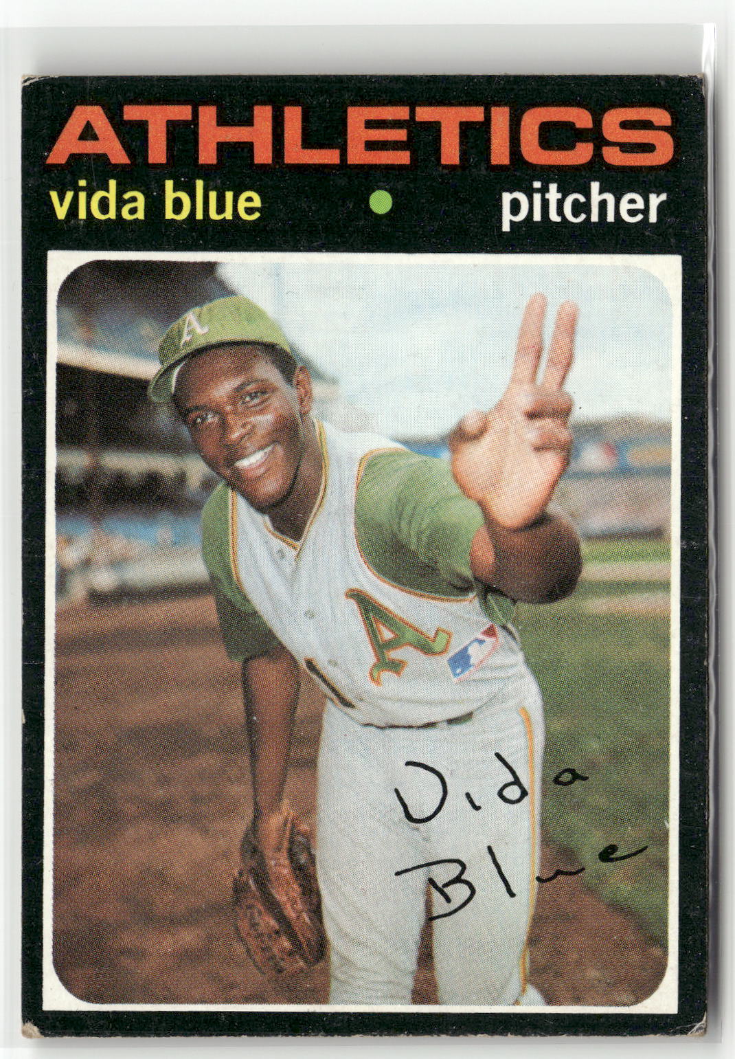 1971 Topps #544 Vida Blue (VG, Check Scans)-1