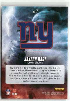 2025 Panini Absolute #7 Jaxson Dart By Storm-2