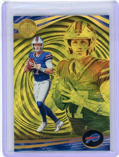 2023 Panini Illusions #11 Josh Allen Yellow Diamond Trophy Collection #/299-1