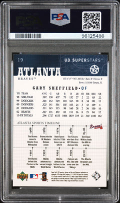 2002-03 UD SuperStars #19 Gary Sheffield PSA 8-2