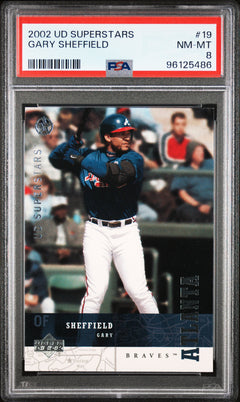 2002-03 UD SuperStars #19 Gary Sheffield PSA 8-1