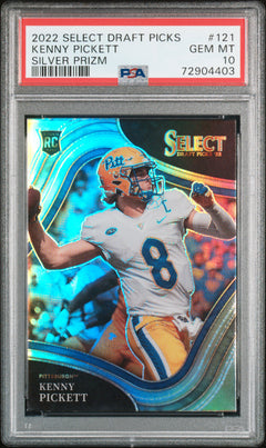 2022 Panini Select Draft Picks #121 Kenny Pickett Silver Prizm PSA 10-1