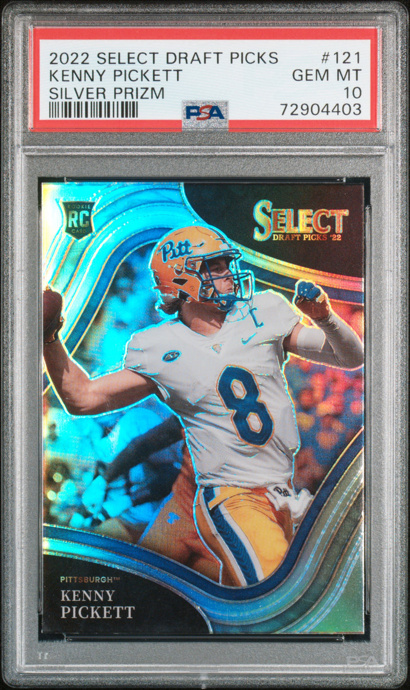 2022 Panini Select Draft Picks #121 Kenny Pickett Silver Prizm PSA 10-1