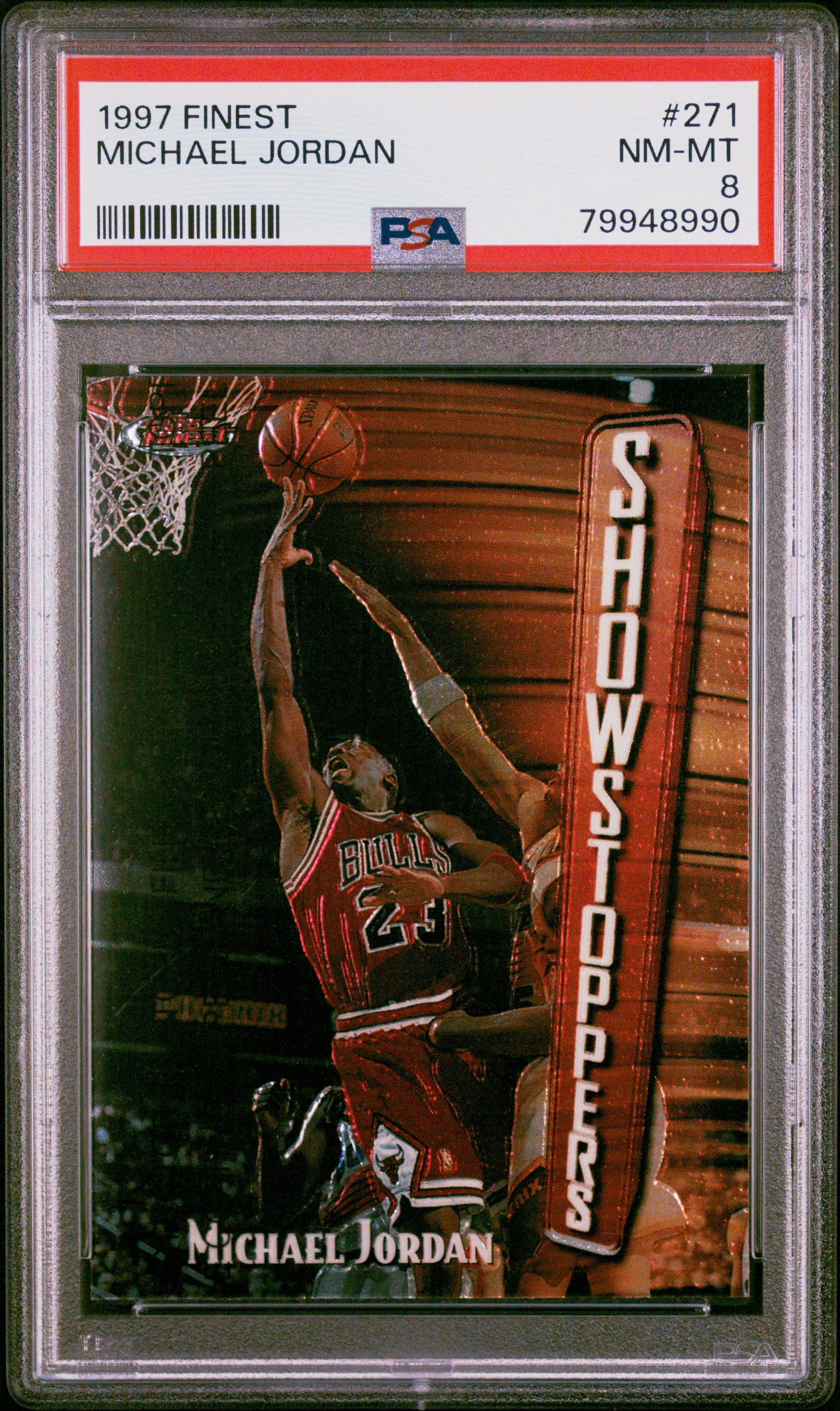 1997-98 Finest #271 Michael Jordan PSA 8-1