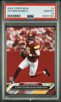 2024 Topps Now #3 Jayden Daniels PSA 10-1