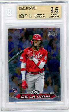 2024 Stadium Club #48 Elly De La Cruz Chrome BGS 9.5-1