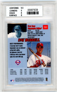 1999 Bowman's Best #151 Pat Burrell BGS 8-2