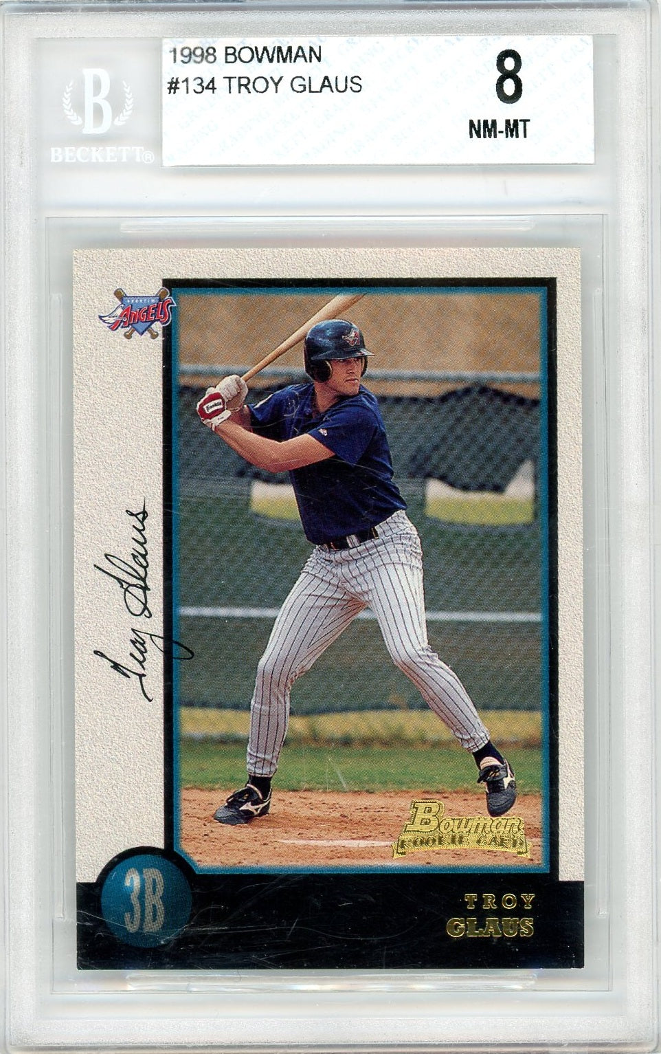1998 Bowman #134 Troy Glaus BGS 8