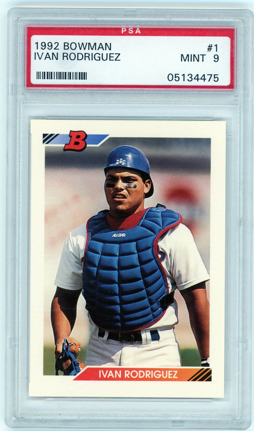 1992 Bowman #1 Ivan Rodriguez PSA 9