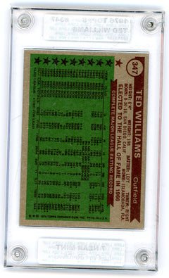 1976 Topps #347 Ted Williams Other 7-2