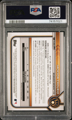 2022 Bowman #BCP-79 Jackson Chourio Chrome Prospects Mojo Refractors PSA 9-2