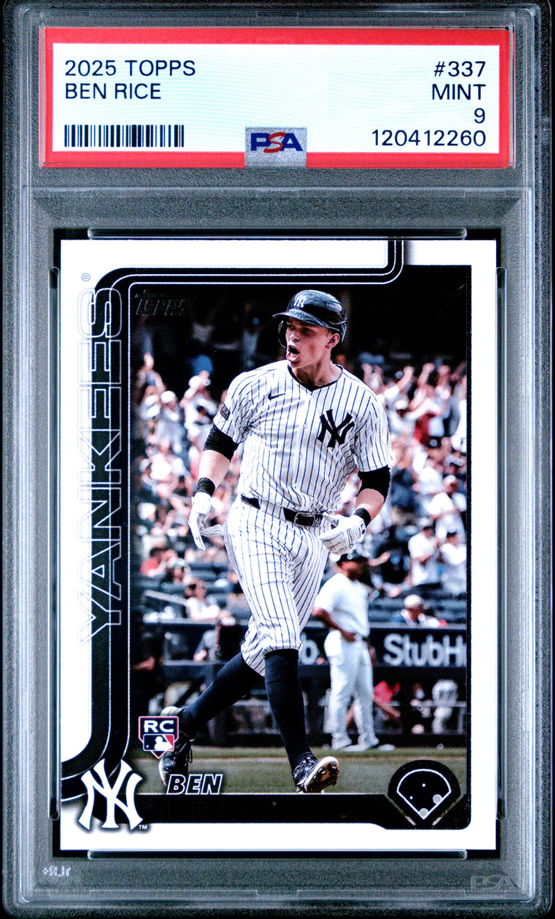 2025 Topps #337 Ben Rice PSA 9-3