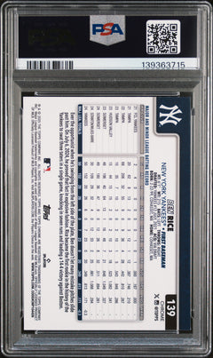 2025 Topps Chrome #139 Ben Rice Topps Refractor PSA 10-2