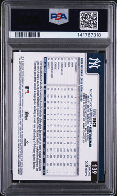 2025 Topps Chrome #139 Ben Rice X-Fractors PSA 9-2