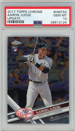 2017 Topps Chrome Update #HMT50 Aaron Judge PSA 10-1