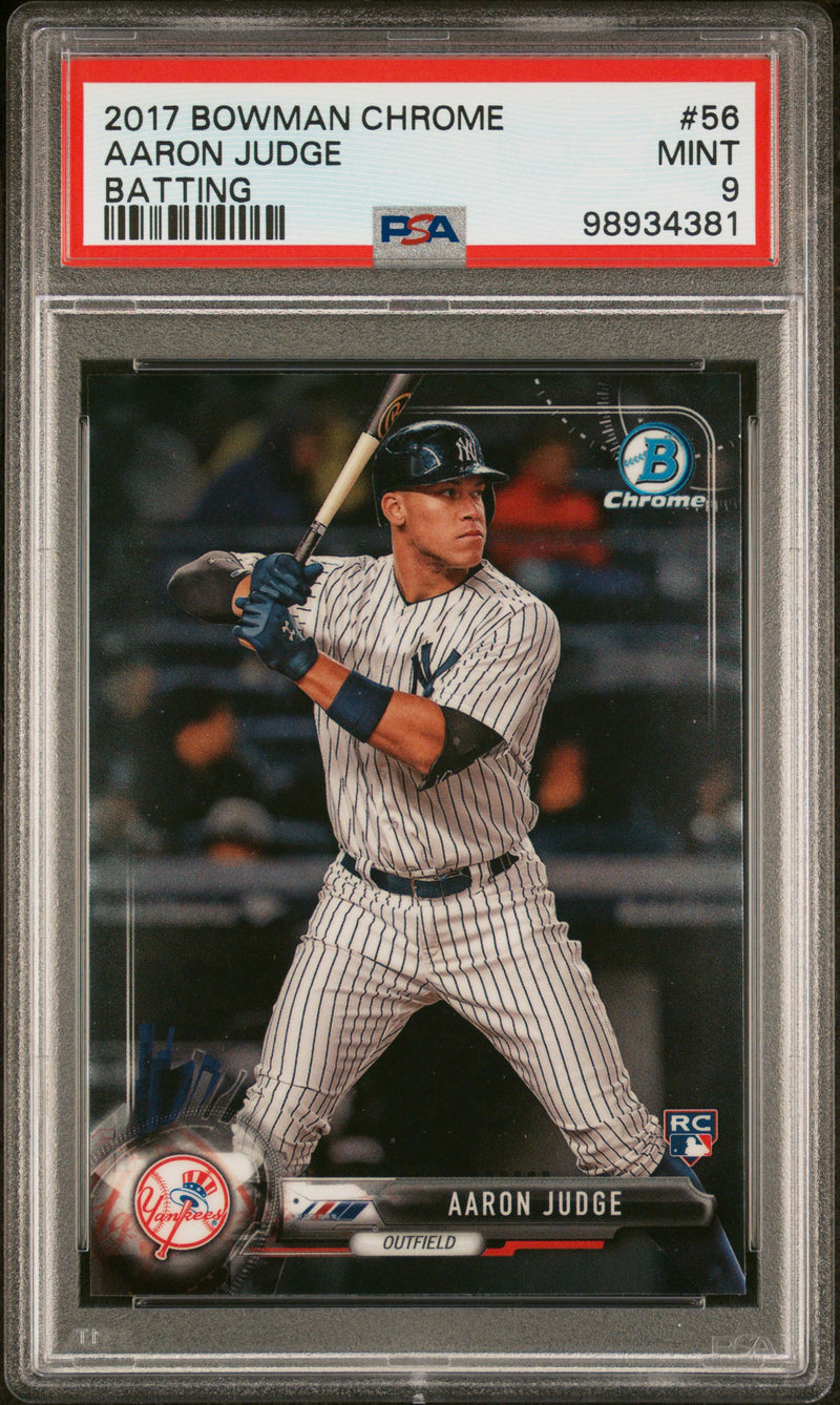 2017 Bowman Chrome #56 Aaron Judge PSA 9-1