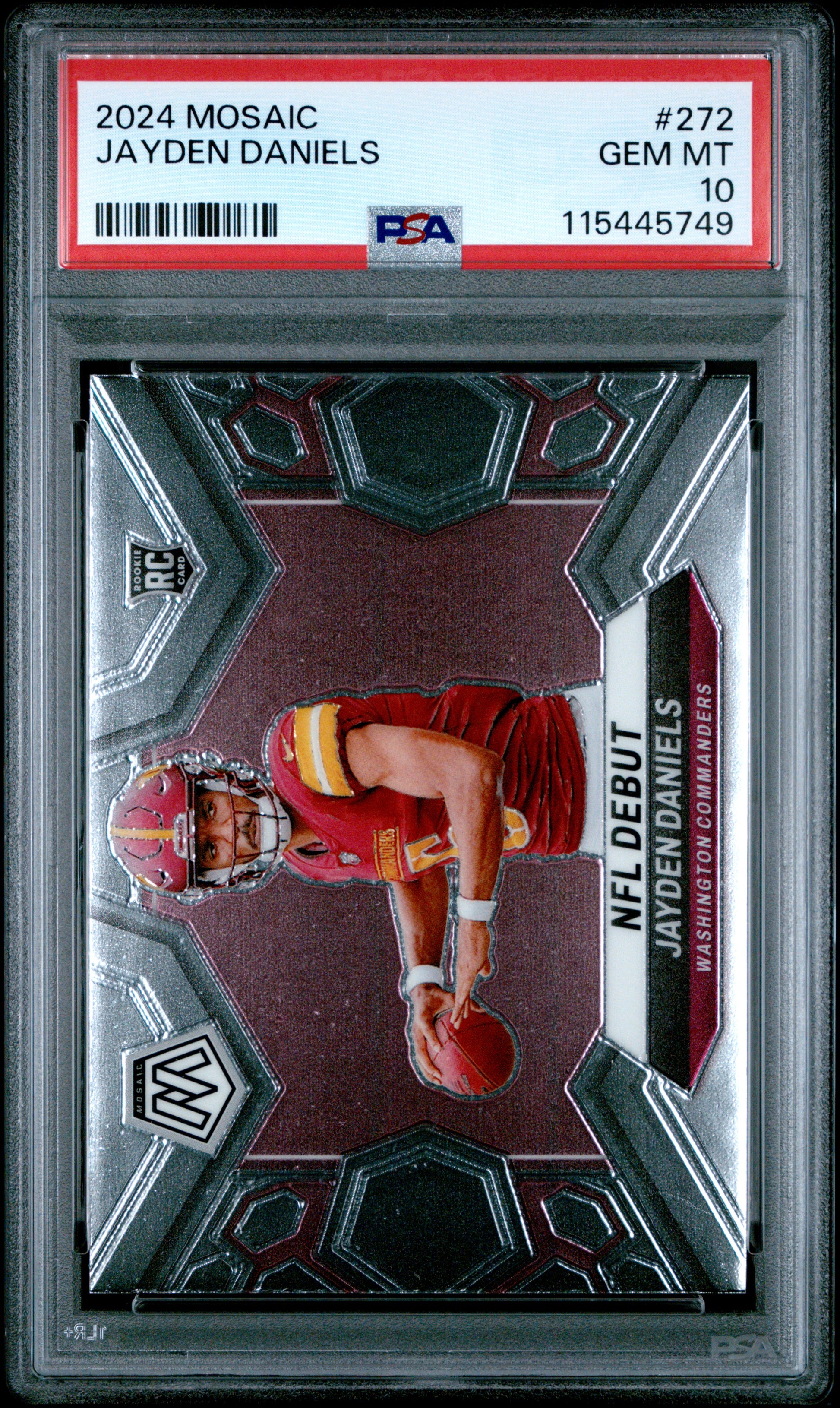 2024 Panini Mosaic #272 Jayden Daniels PSA 10-1