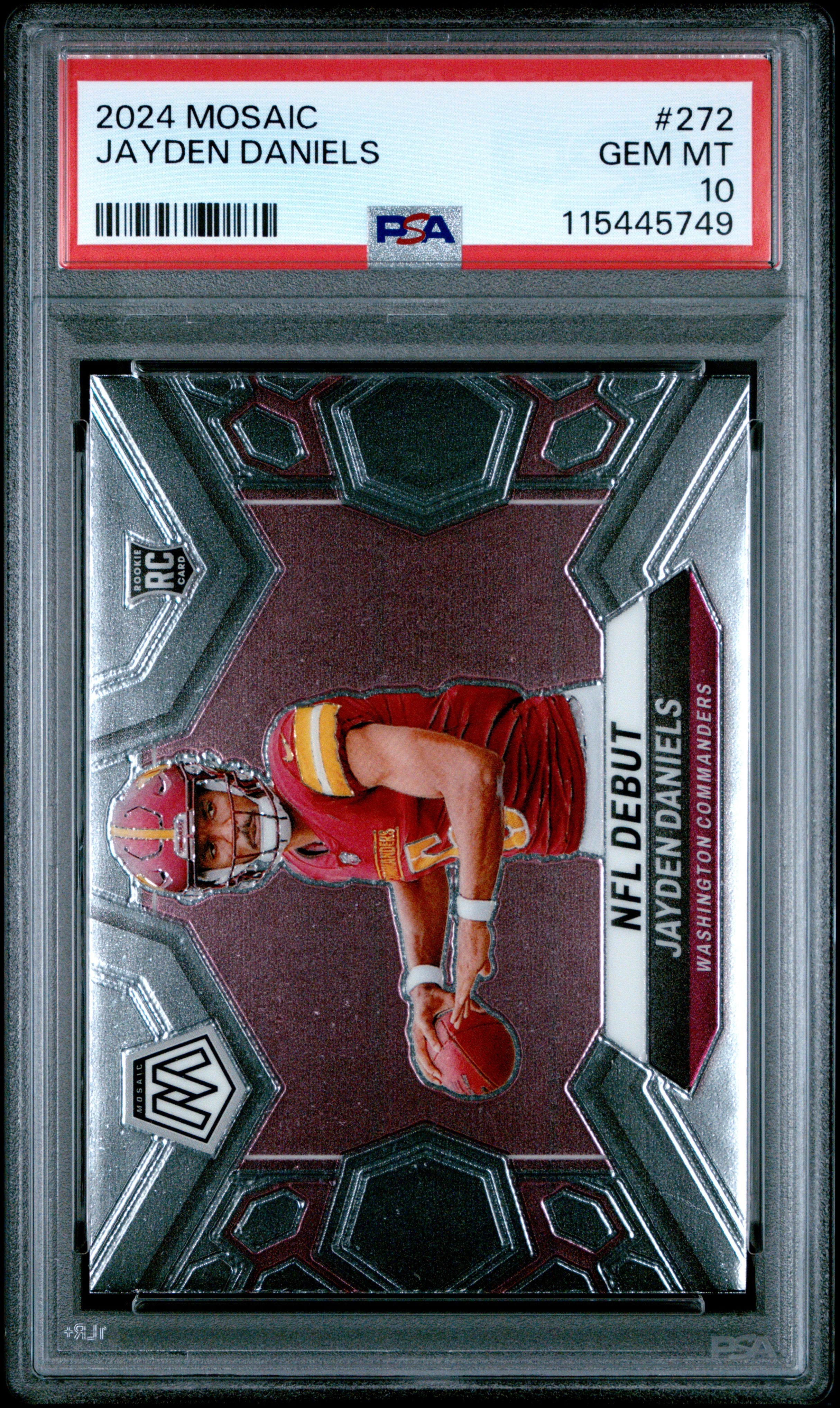2024 Panini Mosaic #272 Jayden Daniels PSA 10