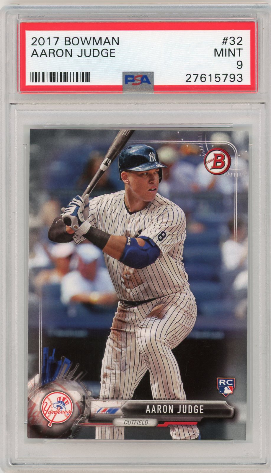 2017 Bowman #32 Aaron Judge PSA 9