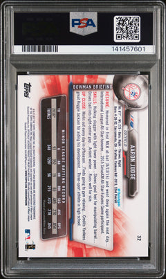 2017 Bowman #32 Aaron Judge PSA 9-2