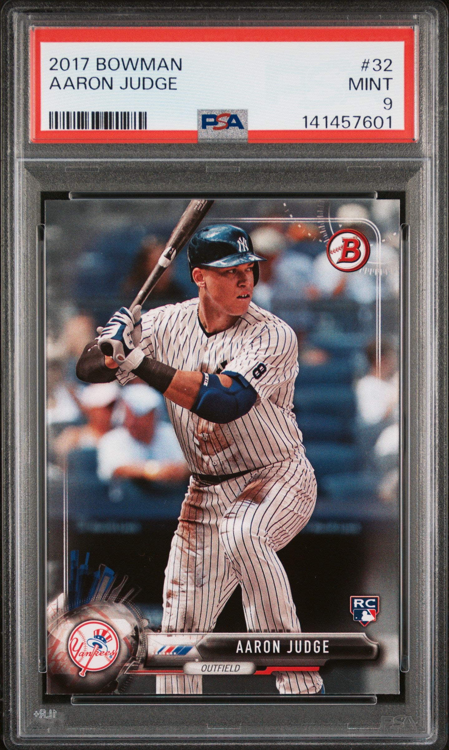 2017 Bowman #32 Aaron Judge PSA 9