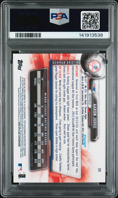 2017 Bowman #32 Aaron Judge PSA 9-2