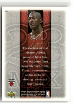 1999-00 Upper Deck MVP #201 Michael Jordan (EX, Check Scans)-2