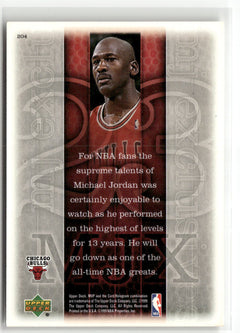 1999-00 Upper Deck MVP #204 Michael Jordan (EX, Check Scans)-2