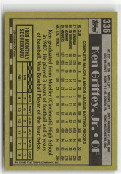 1990 Topps #336 Ken Griffey, Jr.-2