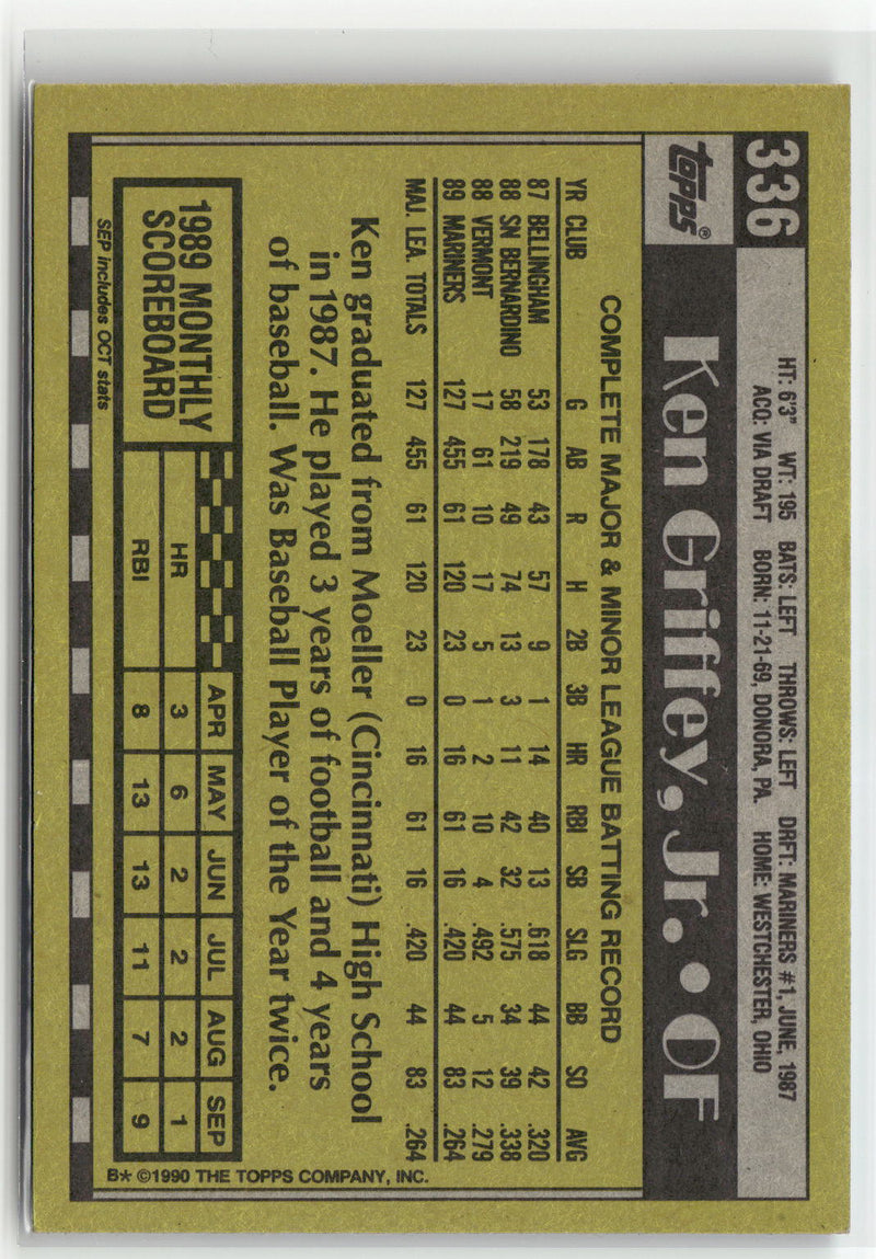 1990 Topps #336 Ken Griffey, Jr.-2