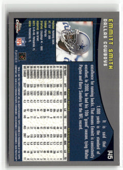 2001 Topps Chrome #145 Emmitt Smith-2