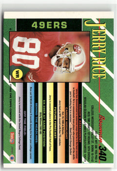 1993 Bowman #340 Jerry Rice-2