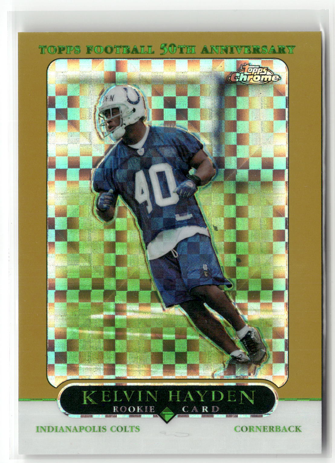 2005 Topps Chrome #242 Kelvin Hayden Gold Xfractors #/399